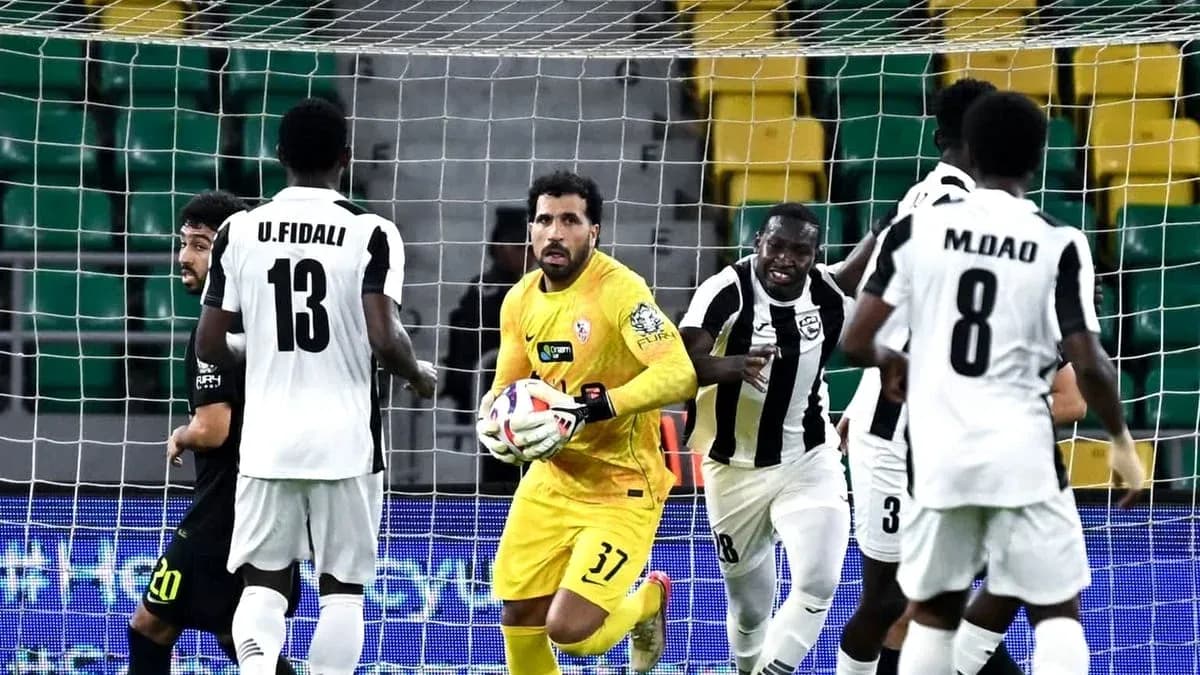 Zamalek SC goalkeeper during CAF Champions League match