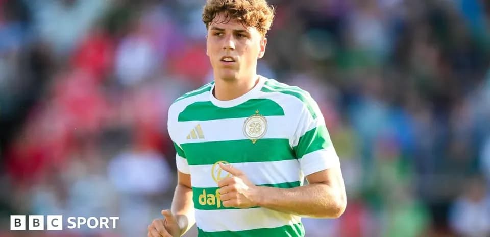 Player in Celtic FC kit during match