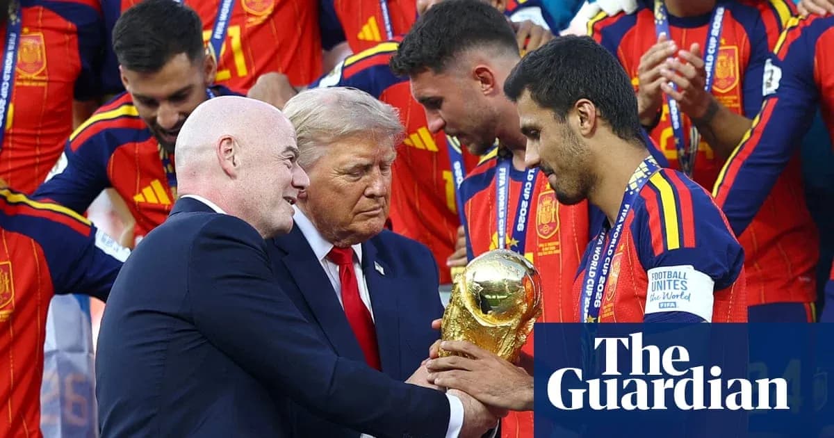 Presentation of FIFA World Cup trophy to Spain team