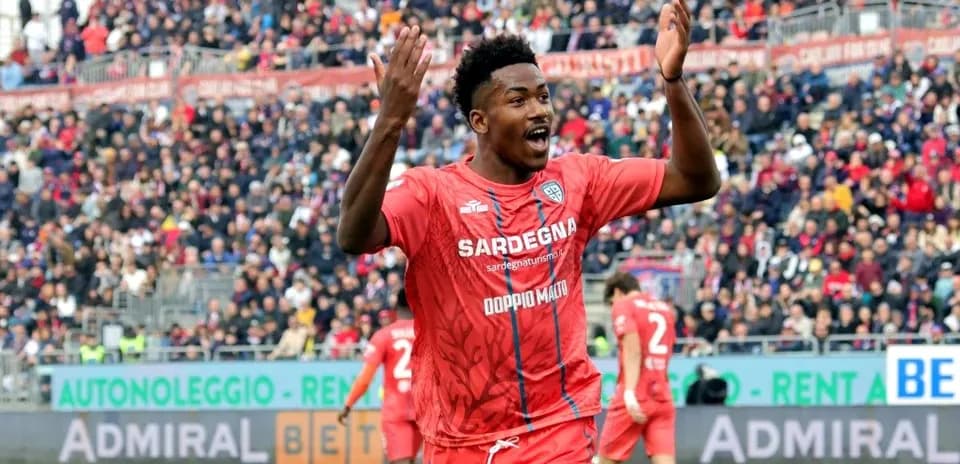 Player celebrating during a football match