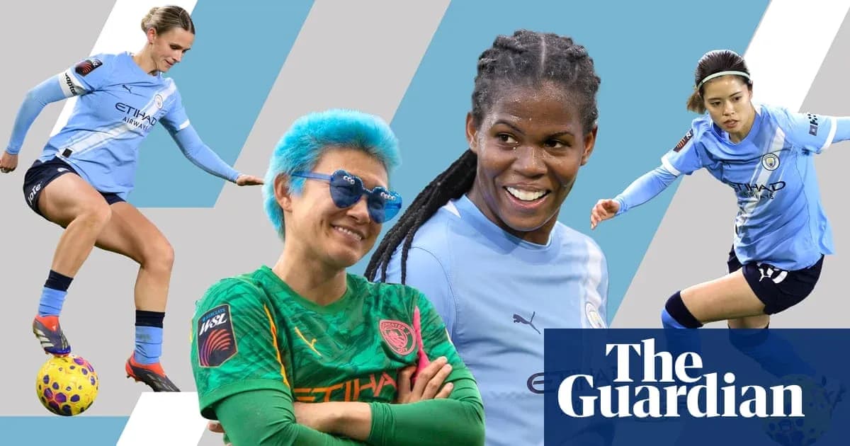 Four Manchester City women players in action