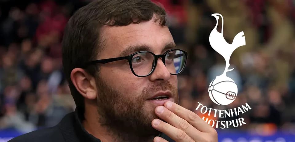 Man with glasses at Tottenham Hotspur match