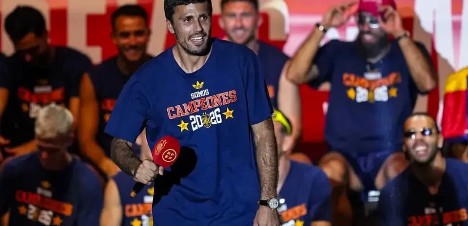 Player celebrating with microphone at championship event