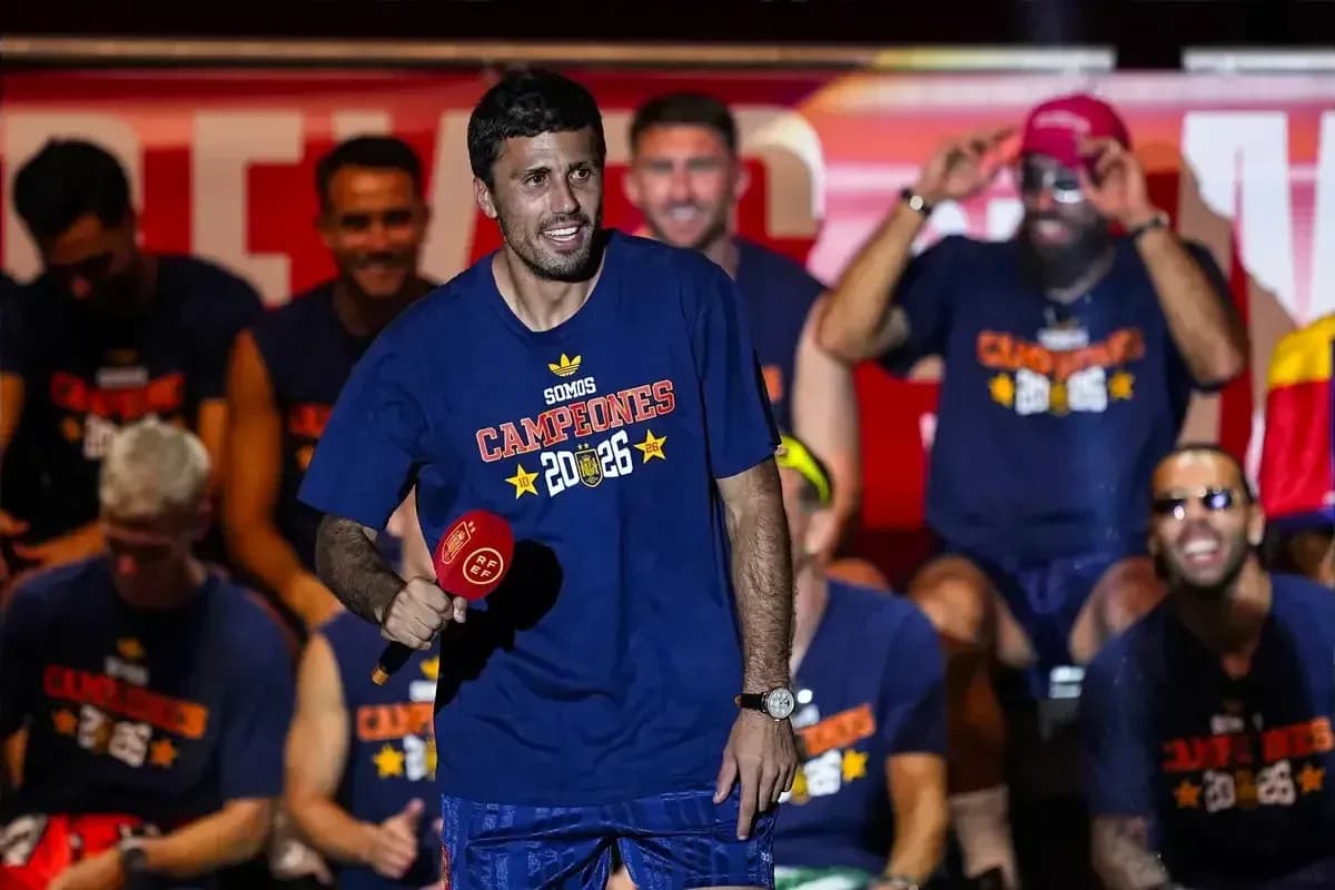Player celebrating with microphone at championship event Player celebrating with microphone at championship event