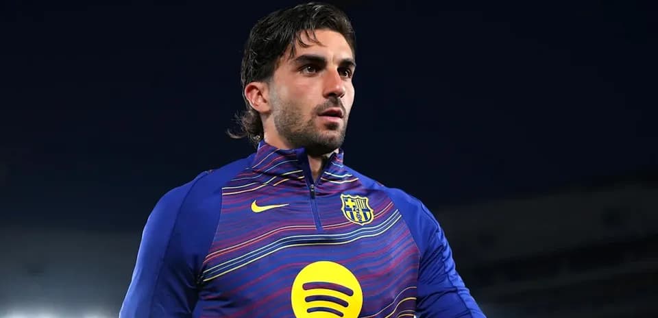 Player in Barcelona training gear on the field