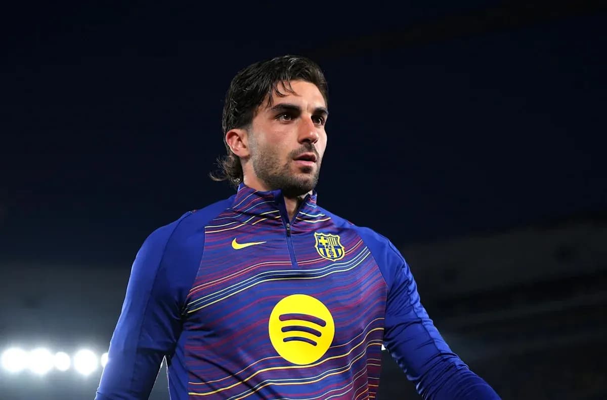 Player in Barcelona training gear on the field