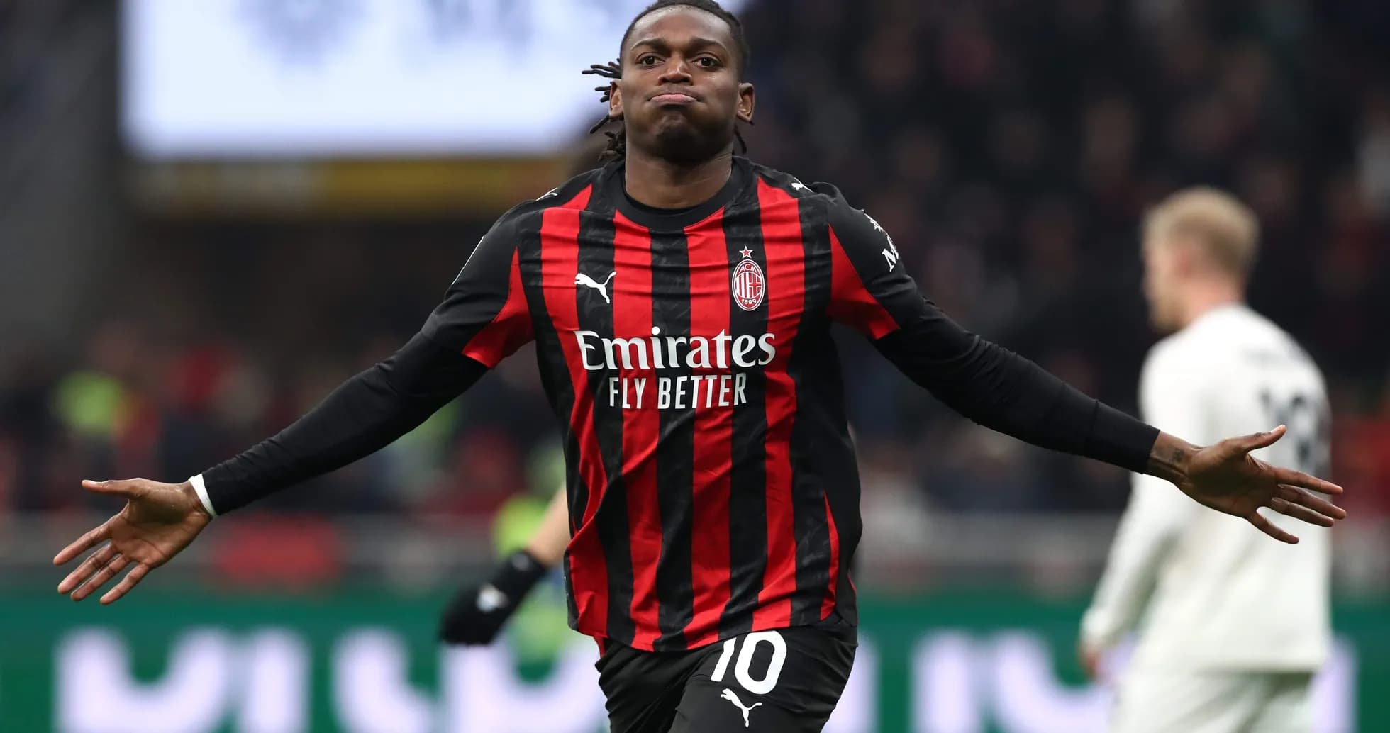 AC Milan player celebrating a goal