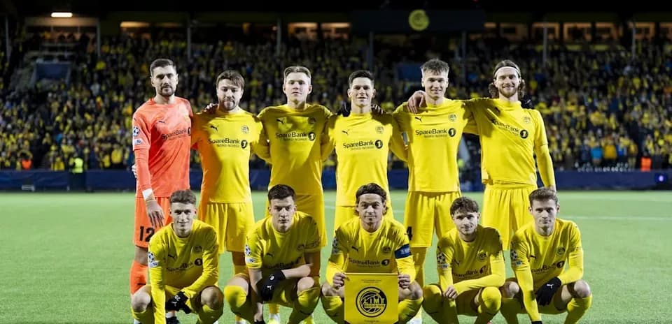 Bodo/Glimt team photo before Champions League match