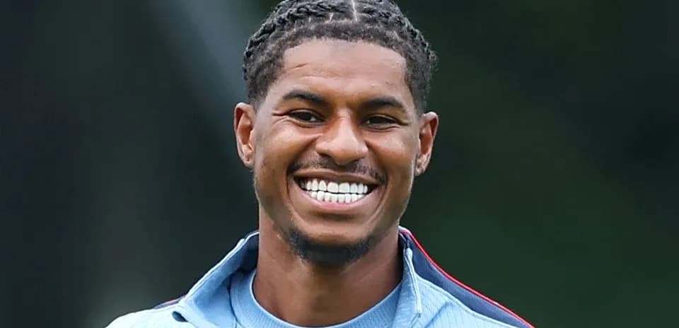 Player smiling during training session