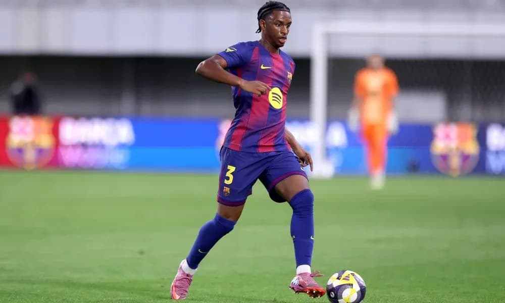Player dribbling the ball on the field