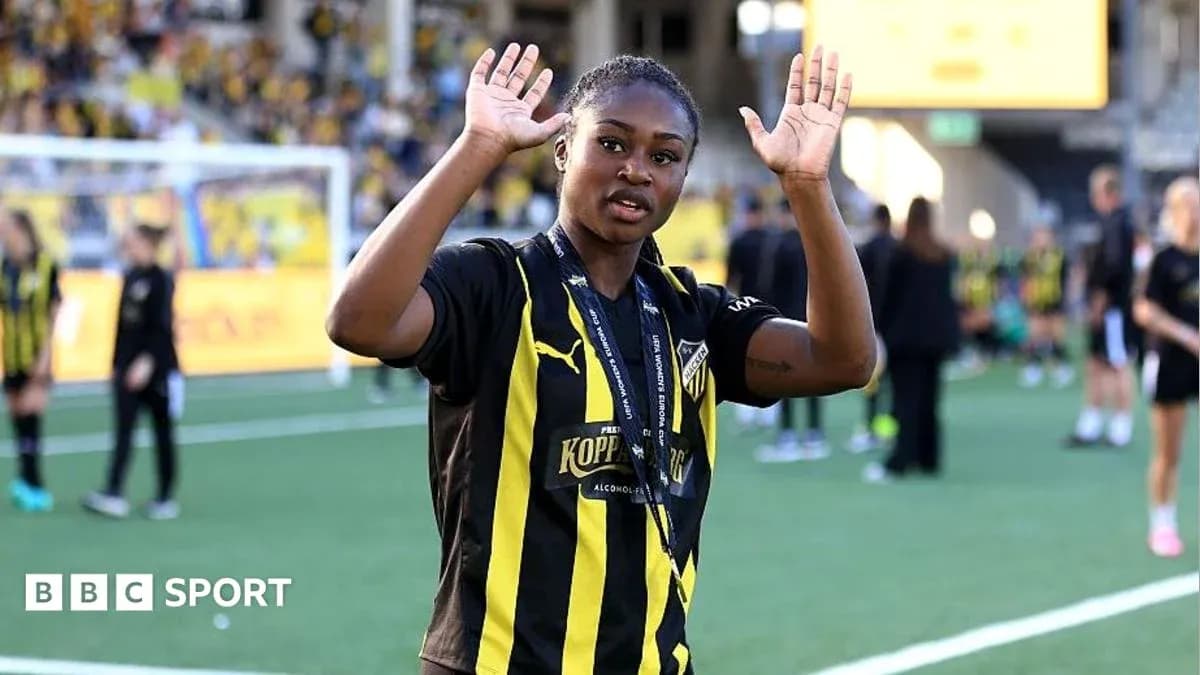 Player waving to fans after the match