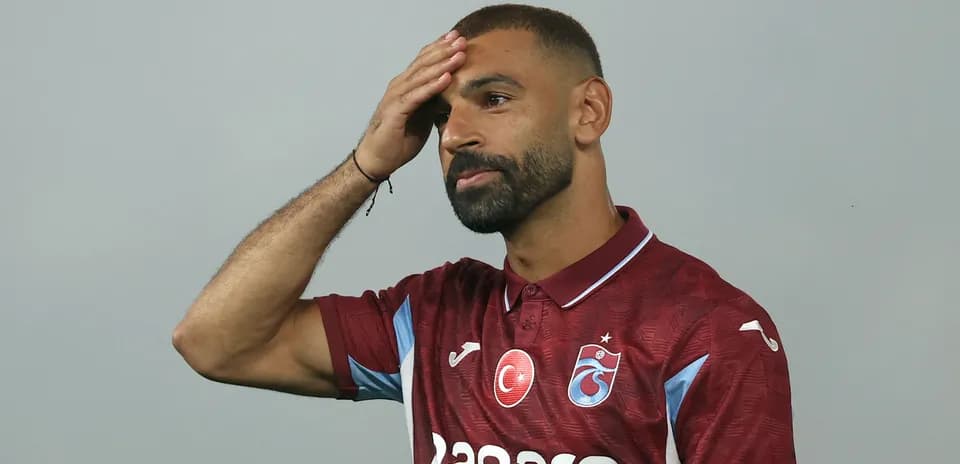 Player in Trabzonspor jersey during press event
