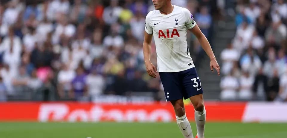 Player in Tottenham kit during match action