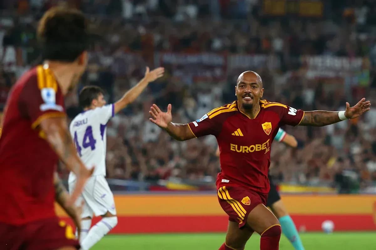 Player celebrating after scoring a goal during match