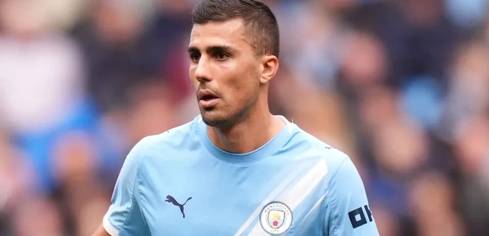 Player wearing Manchester City kit during match