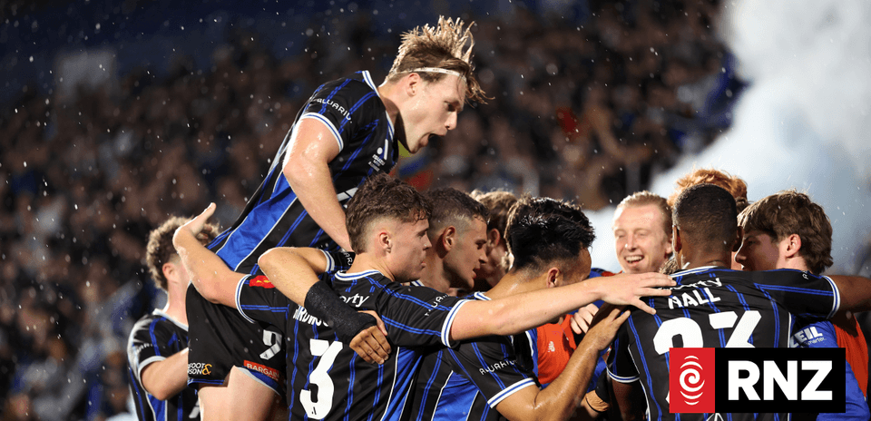 Players celebrating a goal in rugby match