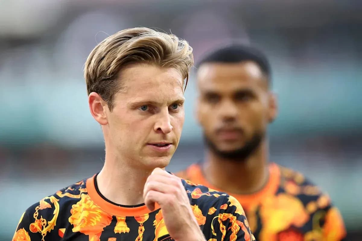 Player in colorful jersey during warm-up session