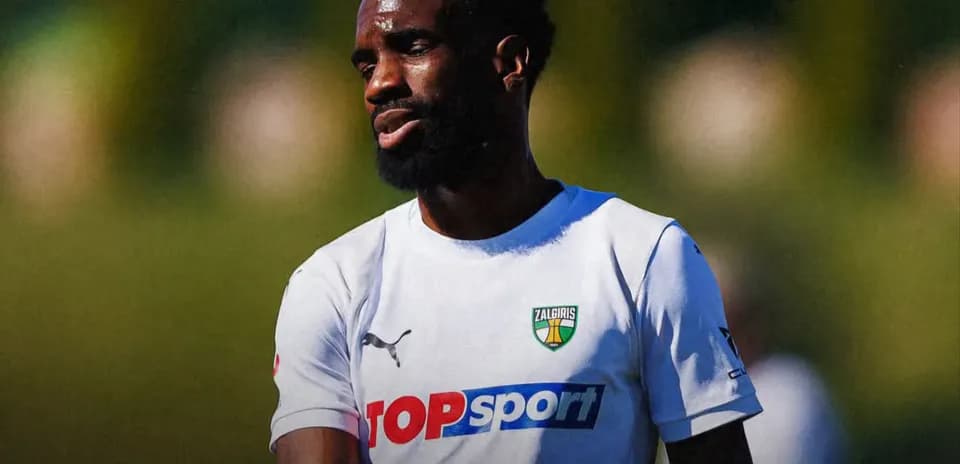 Player from Kauno Žalgiris during training session