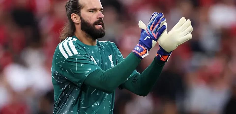 Goalkeeper gesturing during a football match