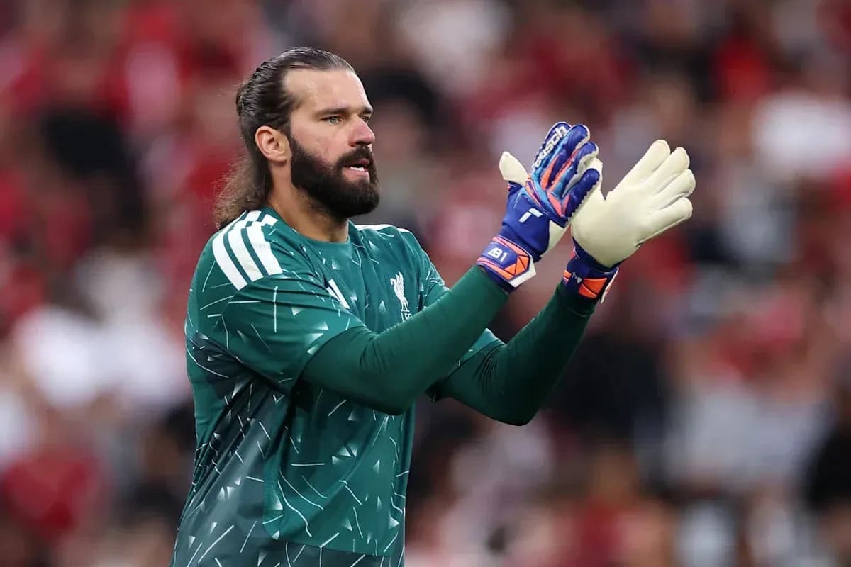 Goalkeeper gesturing during a football match