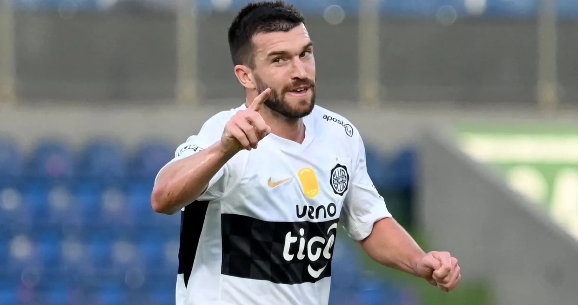 Player celebrating a goal during a match