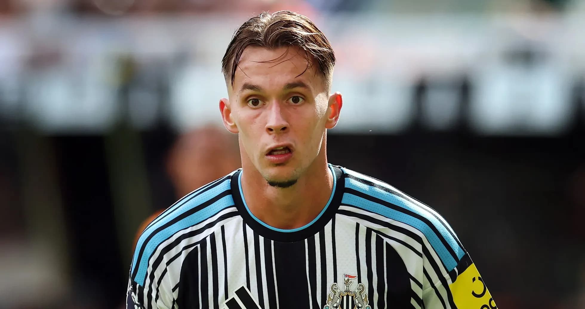 Newcastle United player during match action