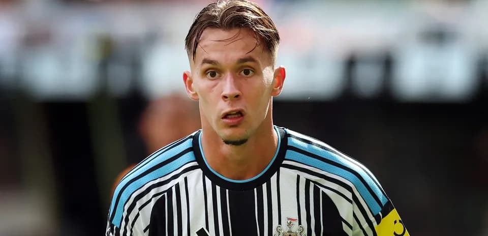 Newcastle United player during match action