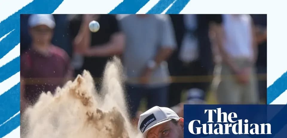 Golfer hitting a shot from a sand trap