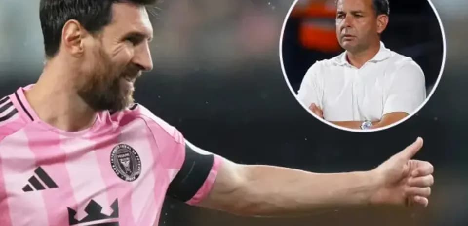 Lionel Messi celebrating during a match for Inter Miami