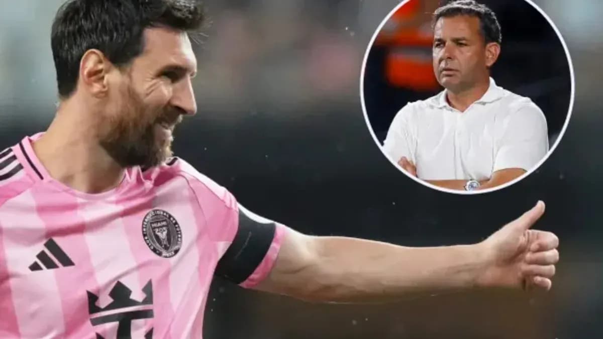 Lionel Messi celebrating during a match for Inter Miami