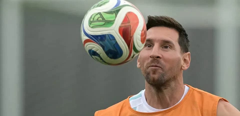 Player juggling a soccer ball during practice