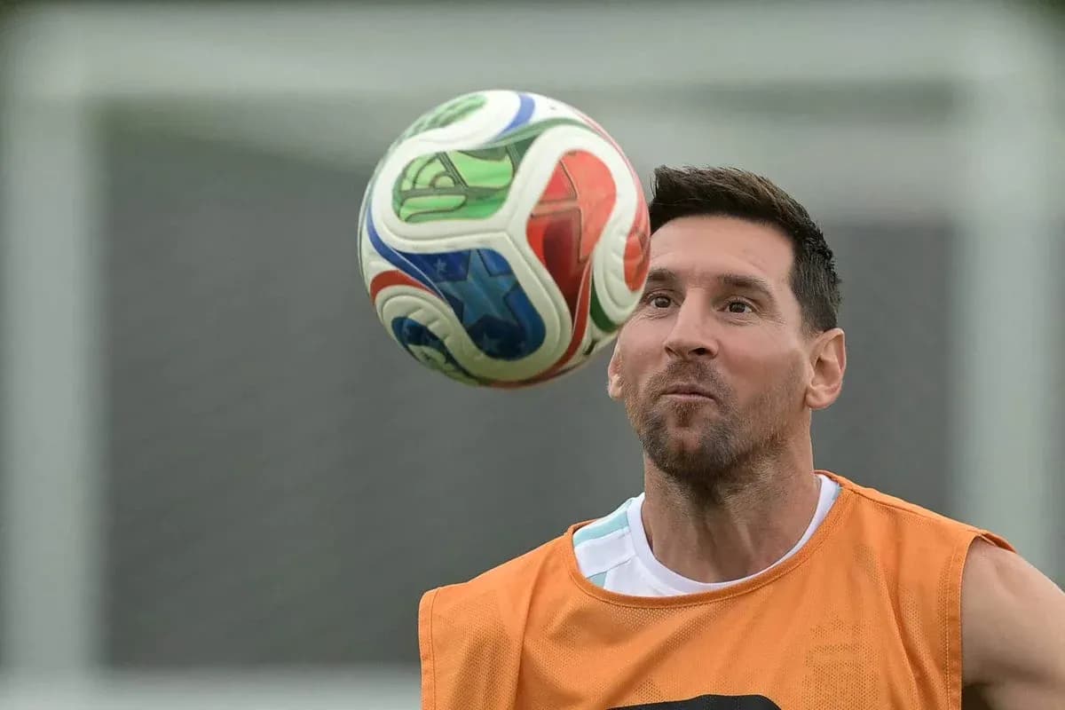Player juggling a soccer ball during practice