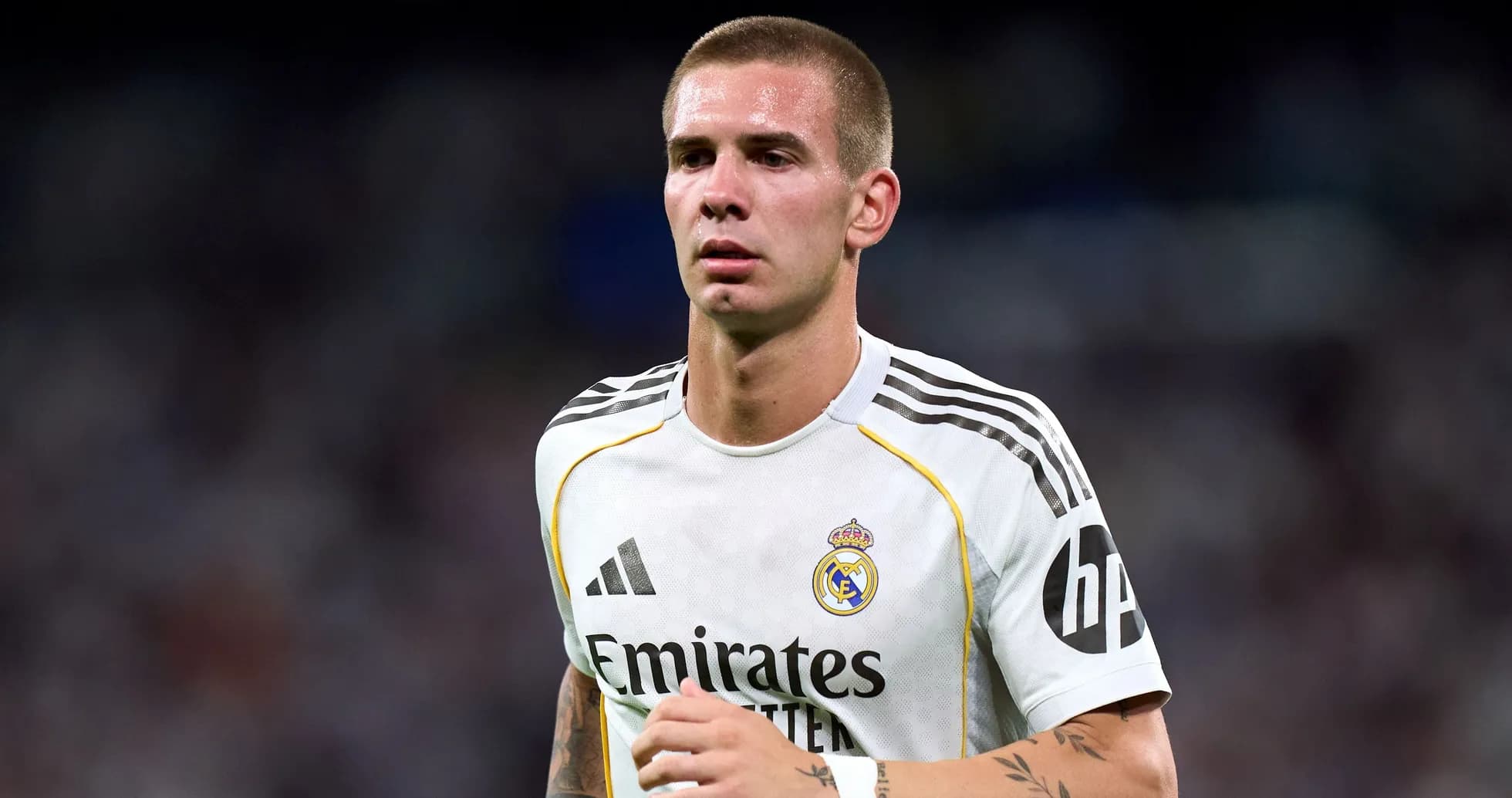 Player in Real Madrid kit during match