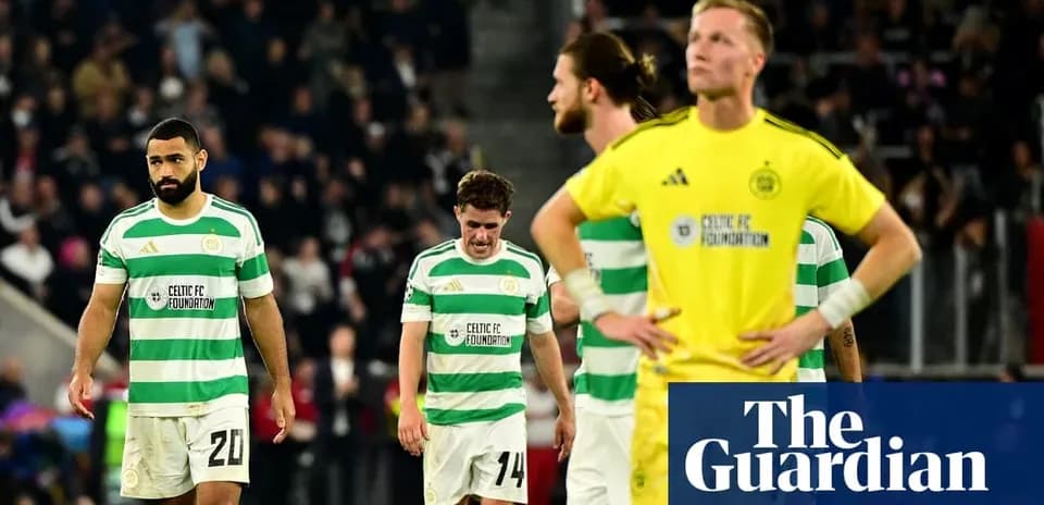 Celtic FC players walking off after a match