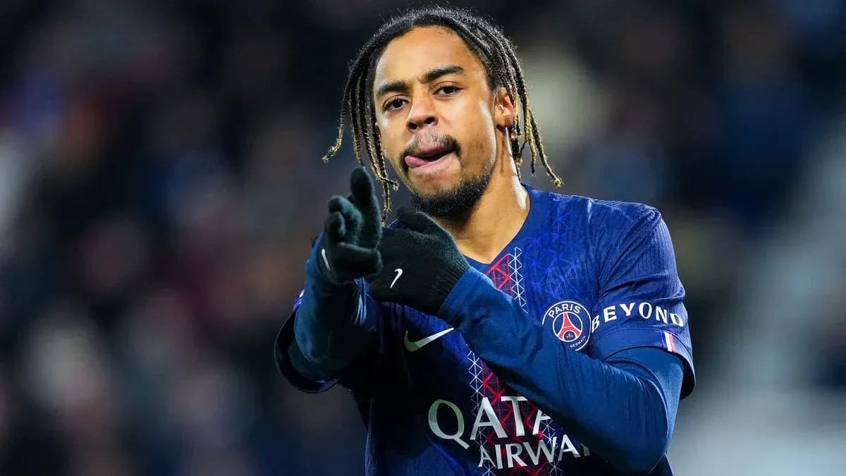 Player celebrating during a match for PSG