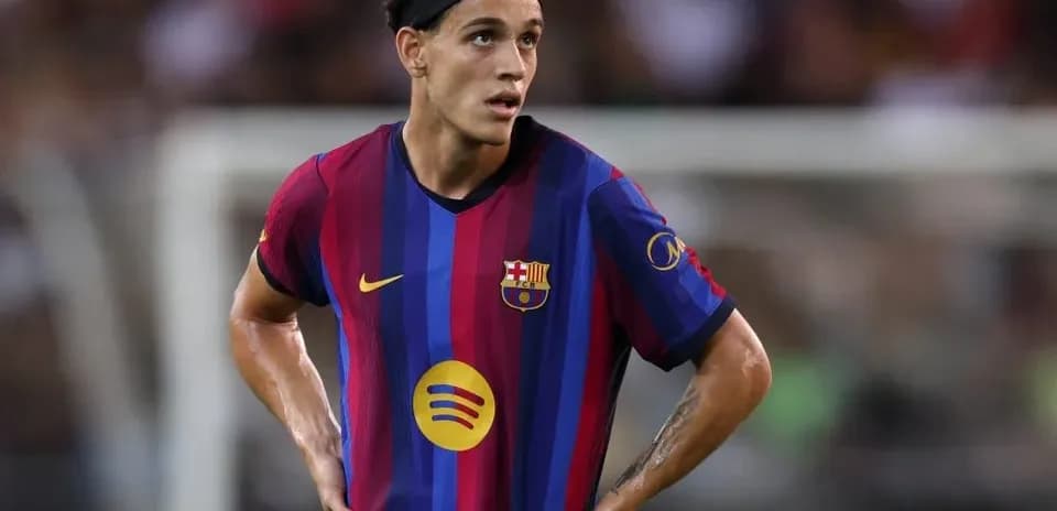 Player wearing Barcelona kit during a match