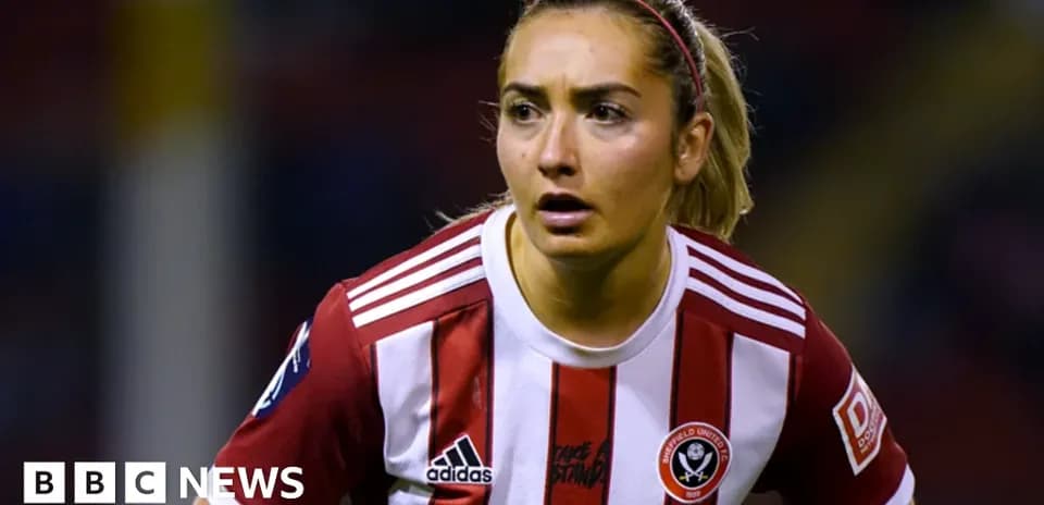 Player wearing Sheffield United kit during match