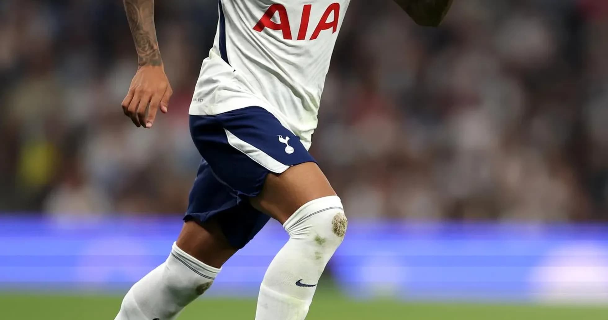 Player dribbling the ball during a match