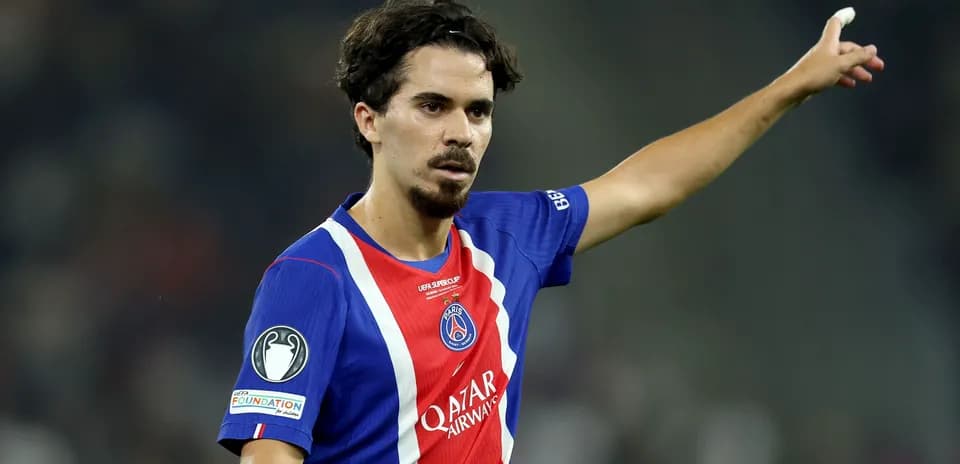 Player gesturing during a UEFA match