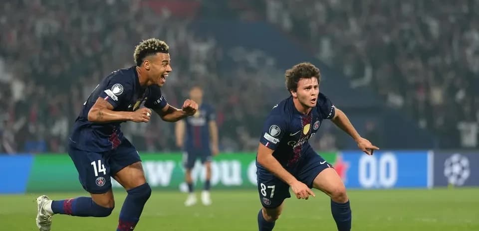 Match highlights between PSG and Bayern.