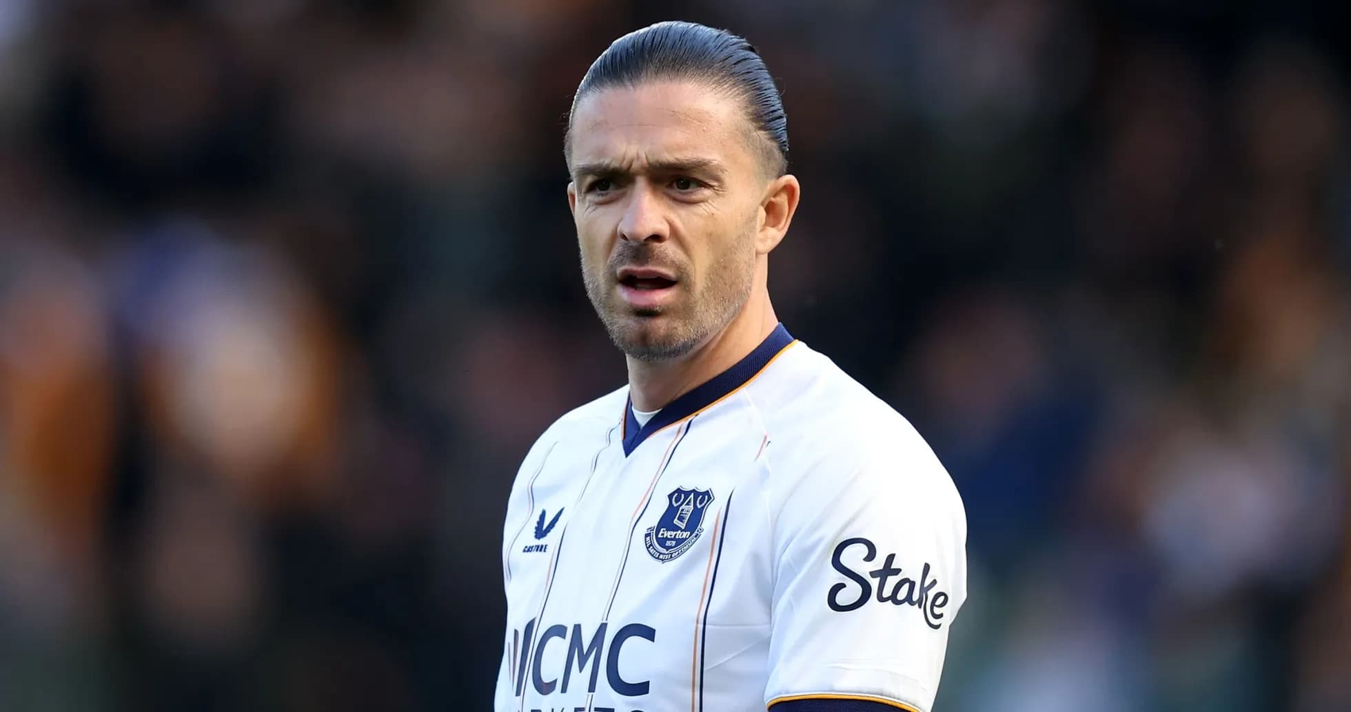 Player in Everton jersey during a match