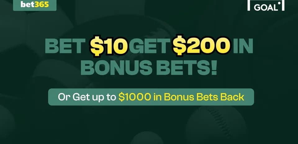 Advertisement for bet365 bonus betting offer