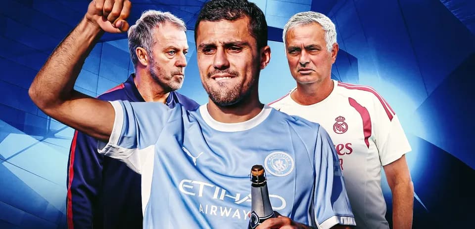 Celebrating player with champagne, coaches in background