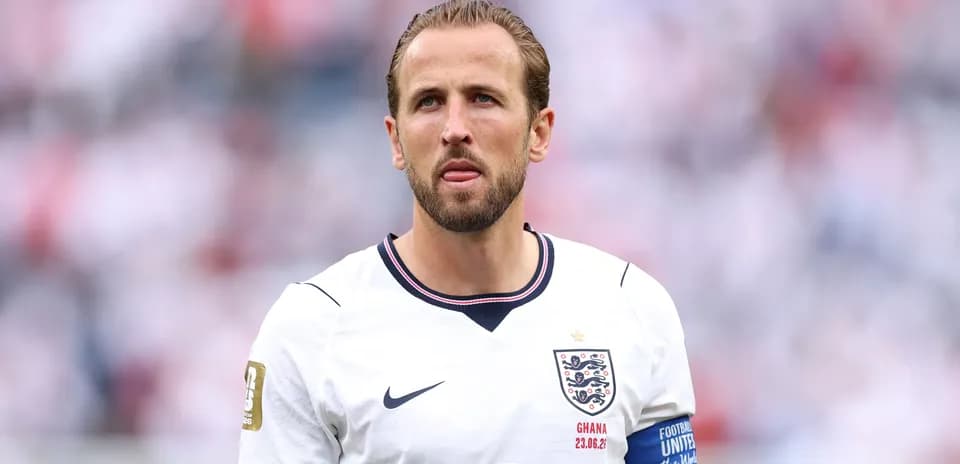 Player in England jersey during match preparation
