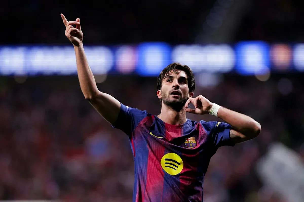 Player celebrating goal with finger pointing up