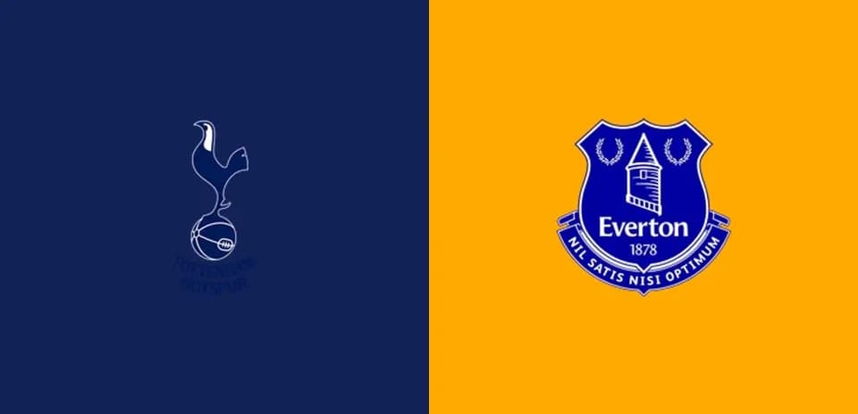 Logos of Tottenham Hotspur and Everton FC