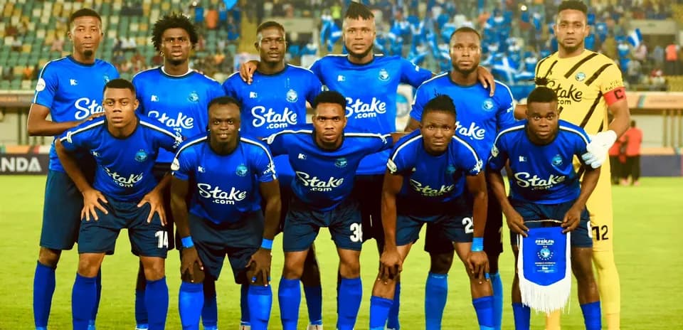 Enyimba FC team photo before match