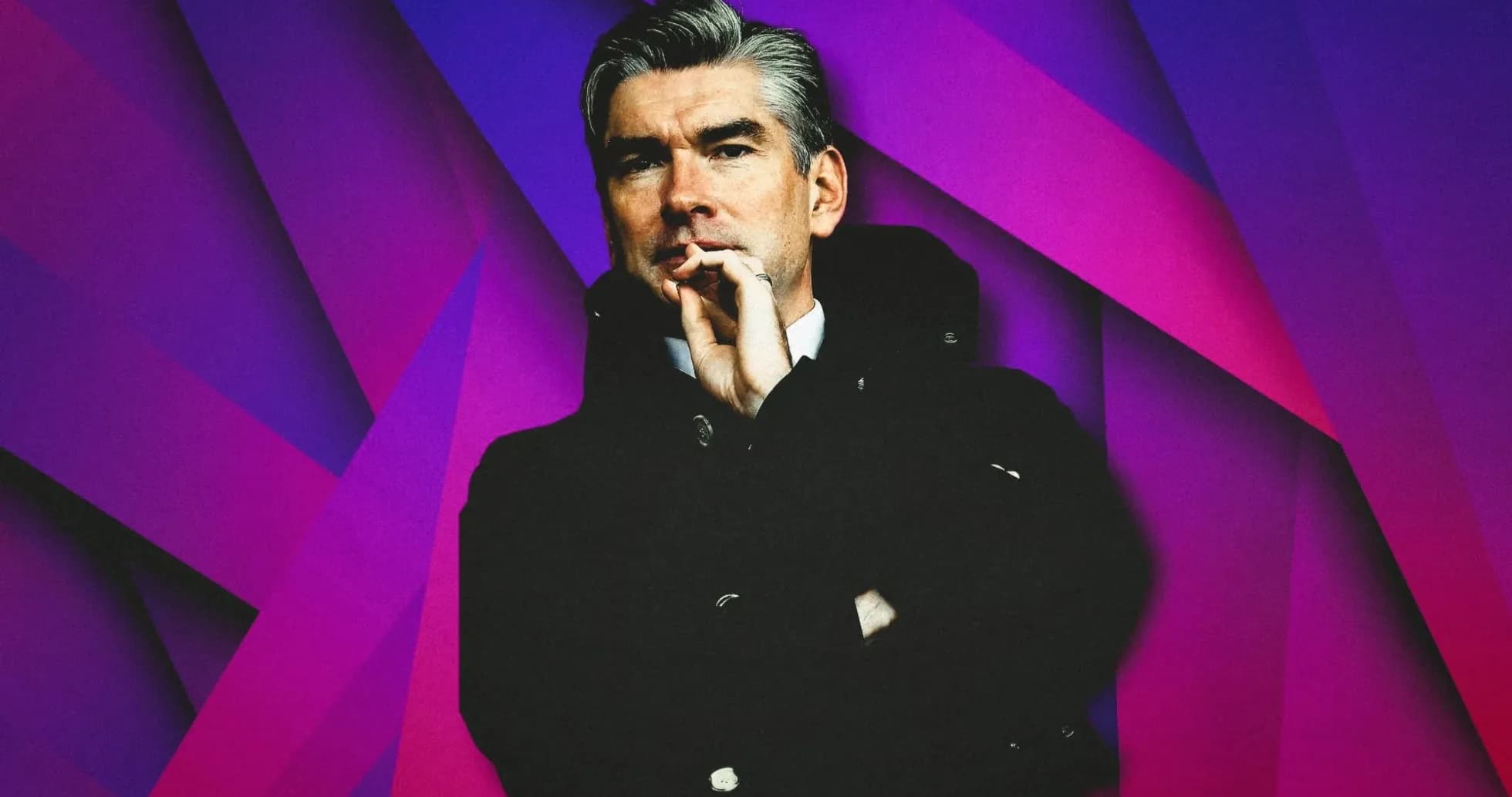 Man in a coat with a contemplative pose