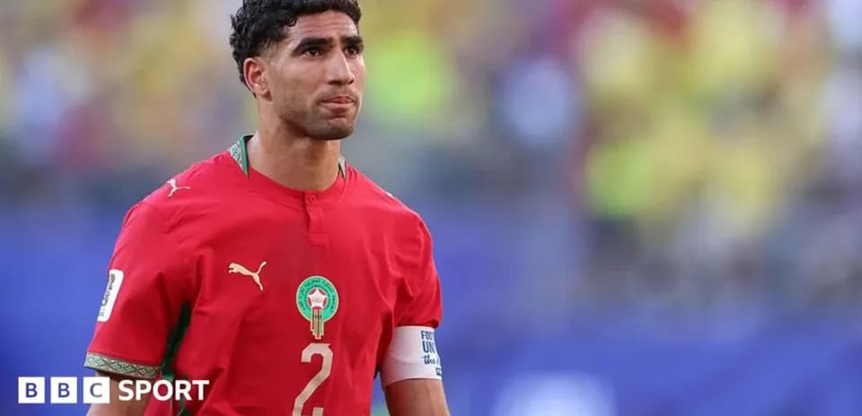 Moroccan player wearing red jersey during match