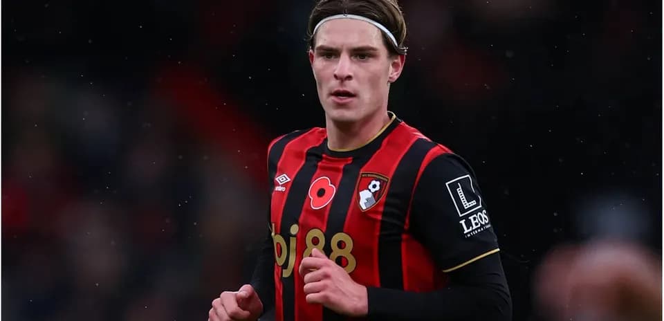 AFC Bournemouth player running during a match